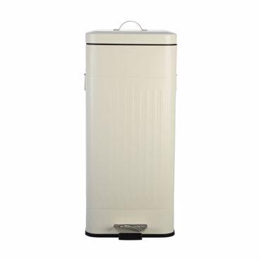 ESTIA Κάδος Απορριμμάτων Soft Close Antigua 30lt Μεταλλικός Ιβουάρ Ματ 27.5x36x66cm 01-20057